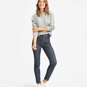 Everlane high rise skinny in indigo